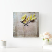 Herbarium V Quadratische Wanduhr (Zuhause)