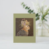 Herbe der Bun und Jula der Kardinal Babypostkarte Postkarte (Stehend Vorderseite)