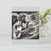 Herben Einladung - Lösung der Geige (Stehend Vorderseite)