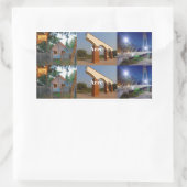 Herber Klebstoff Brasilien Tourismus Rechteckiger Aufkleber (Tasche)