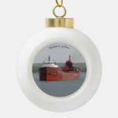 Herbert C. Jackson Ball oder Schneeflocke Keramik Kugel-Ornament (Vorderseite)