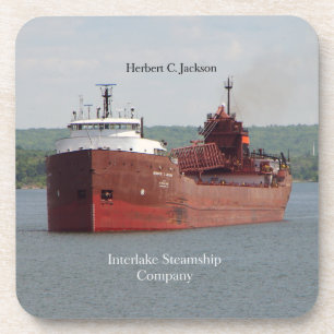 Herbert C. Jackson Set von 6 harten Kunststoff-Unt Untersetzer