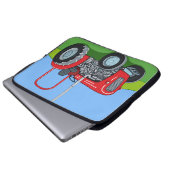 Herbert der Traktor Laptopschutzhülle (Vorne Knopf)