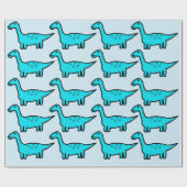 Herbert Dinosaur Wrapping Paper  Geschenkpapier (Flach)