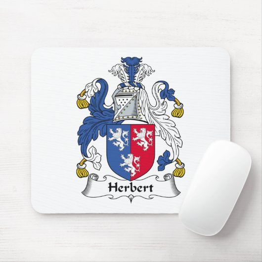 Herbert-Familienwappen Mousepad (Mit Mouse)