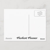 Herbert Hoover 31 Postkarte (Rückseite)