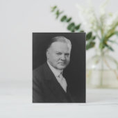 Herbert Hoover 31. Präsident Postkarte (Stehend Vorderseite)