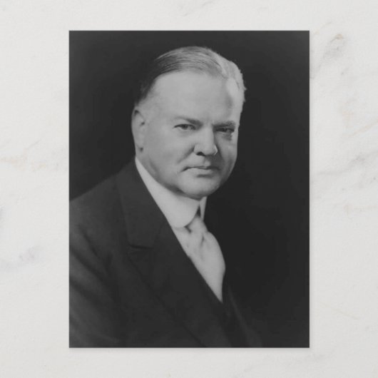 Herbert Hoover 31. Präsident Postkarte (Vorderseite)