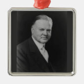 Herbert Hoover 31. Präsident Silbernes Ornament (Vorne)