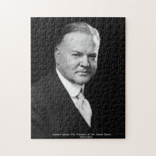 Herbert Hoover 31. Präsident USA Puzzle (Vertikal)
