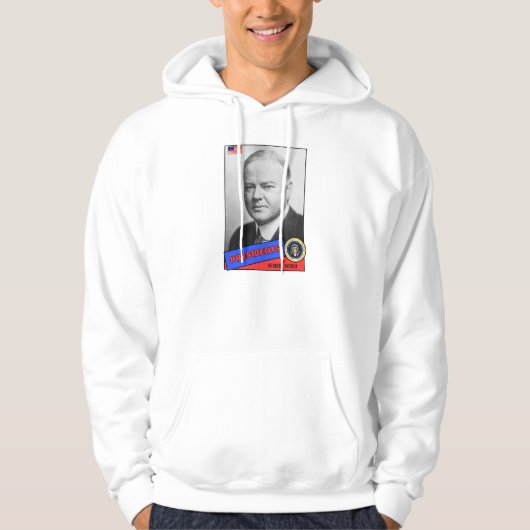 Herbert Hoover Baseball Card Hoodie (Vorderseite)