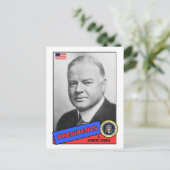 Herbert Hoover Baseball Card Postkarte (Stehend Vorderseite)