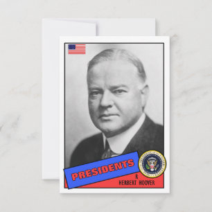 Herbert Hoover Baseballkarte