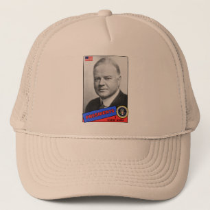 Herbert Hoover Baseballkarte Truckerkappe