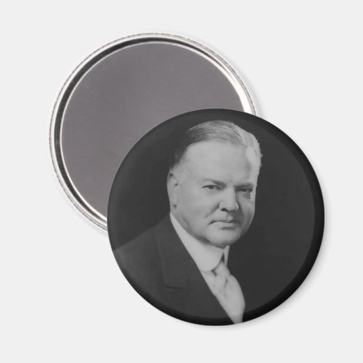 Herbert Hoover Magnet (Vorderseite/Rückseite)