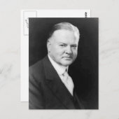 Herbert Hoover Postkarte (Vorne/Hinten)