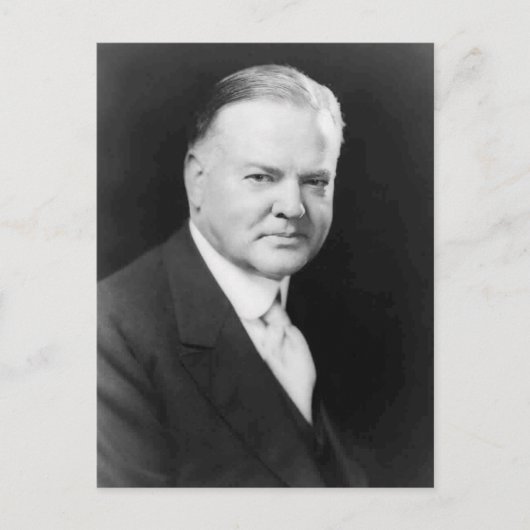 Herbert Hoover Postkarte (Vorderseite)