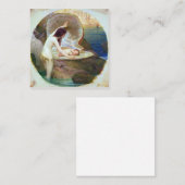 Herbert James Draper - A Water Baby 1900 Quadratische Visitenkarte (Vorne/Hinten)