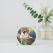 Herbert James Draper - A Water Baby 1900 Quadratische Visitenkarte (Stehend Vorderseite)