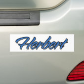 Herbert Name blue Aufkleber Sticker Autoaufkleber (Auf Auto)