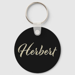 Herbert Name Weißgold Anhänger Schlüsselanhänger