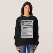 Herbert Nutrition Information Problem lösen Har Sweatshirt (Vorne ganz)