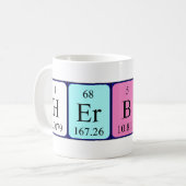 Herbert Periodenname Tasse (Vorderseite Links)