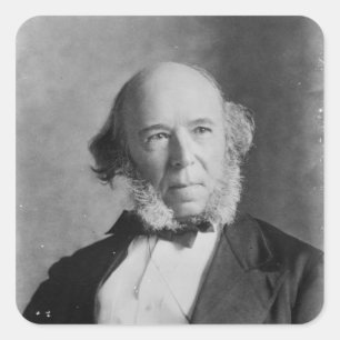 Herbert Spencer Quadratischer Aufkleber