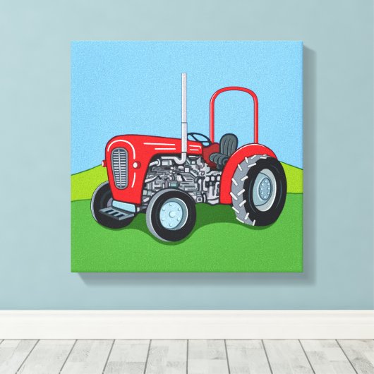 Herbert the Tractor Leinwanddruck (Insitu (Holzboden))