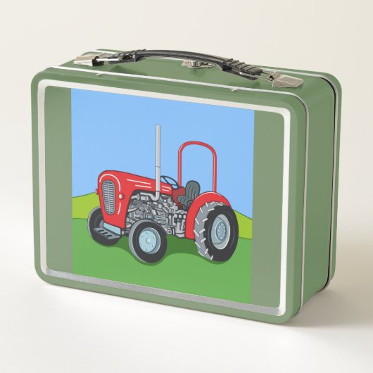 Herbert the Tractor Metal Lunch Box (Rückseite)
