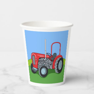 Herbert the Tractor Pappbecher