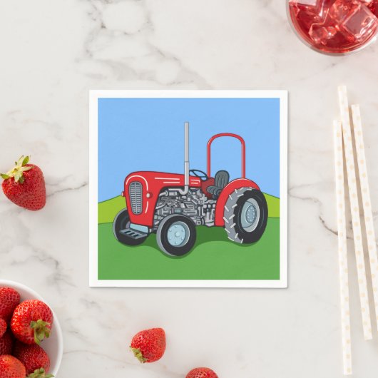 Herbert the Tractor Serviette (Beispiel)