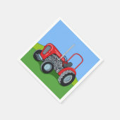 Herbert the Tractor Serviette (Ecke)