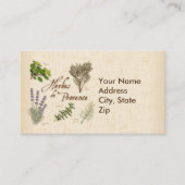 Herbes de Provence Business Card Visitenkarte (Vorderseite)
