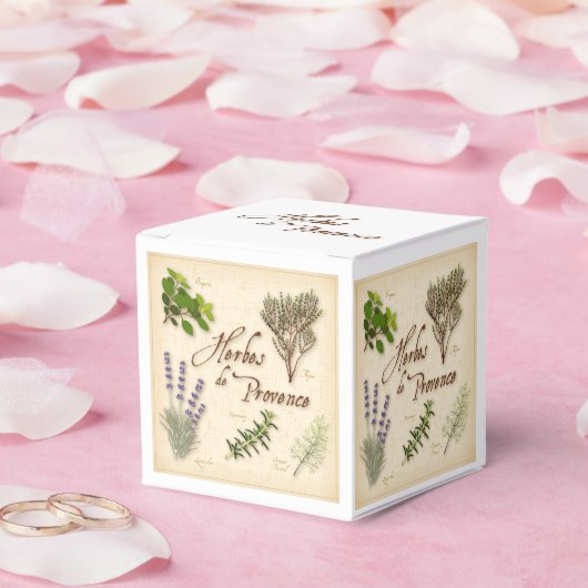 Herbes de Provence Favor Box Geschenkschachtel (Hochzeit)