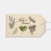 Herbes de Provence Gift Tags Geschenkanhänger (Vorderseite (Horizontal))