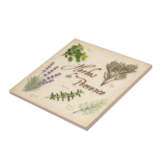Herbes de Provence Keramik Tile Fliese (Seite)