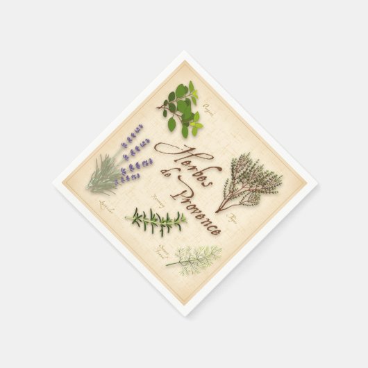 Herbes de Provence Napkins Serviette (Ecke)