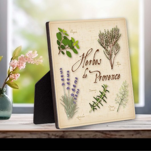 Herbes de Provence Plaque Fotoplatte