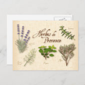 Herbes de Provence Postcard Postkarte (Vorne/Hinten)