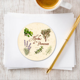 Herbes de Provence Round Sticker
