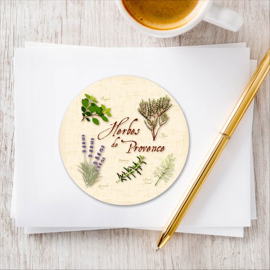 Herbes de Provence Round Sticker