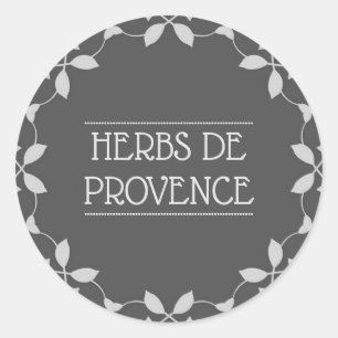 Herbes De Provence Spice Jar Label Runder Aufkleber