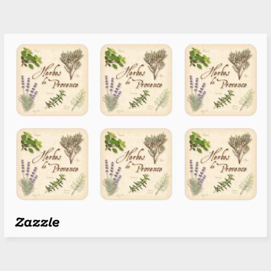 Herbes de Provence Stickers (Blatt)