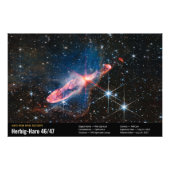 Herbig-Haro 46/47 Webb Space Telescope Image Fotodruck (Vorne)