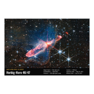 Herbig-Haro 46/47 Webb Space Telescope Image Fotodruck