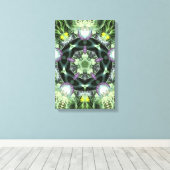 Herbilicious Geometrie Fraktal Mandala Wrapped Can Leinwanddruck (Insitu (Holzboden))