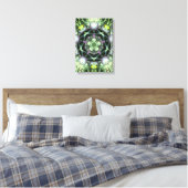 Herbilicious Geometrie Fraktal Mandala Wrapped Can Leinwanddruck (Insitu (Schlafzimmer))