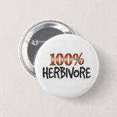 Herbivore 100 Prozent Button (Vorne & Hinten)