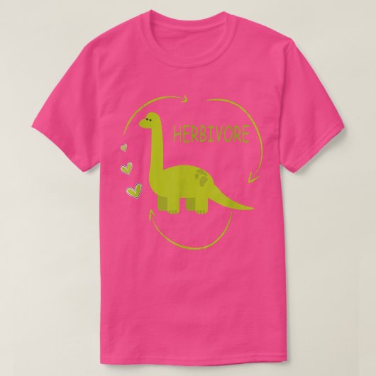 Herbivore Brachiosaurus Dinosaur Funny Vegetarian  T-Shirt (Design vorne)